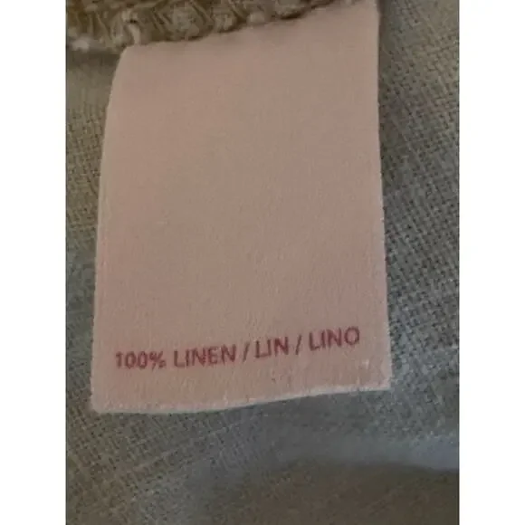 Vintage Victorias Secret 100% Flax Linen‎ Pants Size 0 Natural Lagenlook Casual - Picture 5 of 10